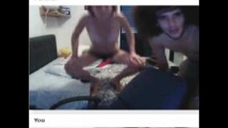 Italian young lovers on Chatroulette 