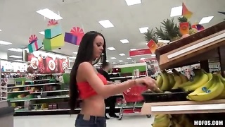 Gangbang at a grocery store